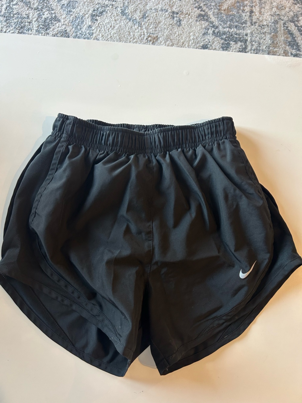 Nike Black Shorts with White Swoosh